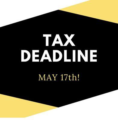 File your taxes before May 17,2021!