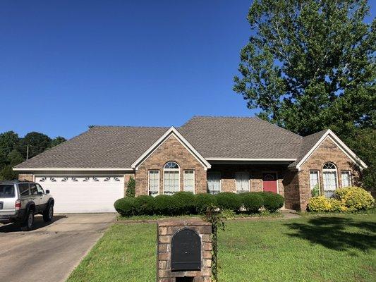 Weathered wood roof replacement by homeowners insurance in Cabot, AR