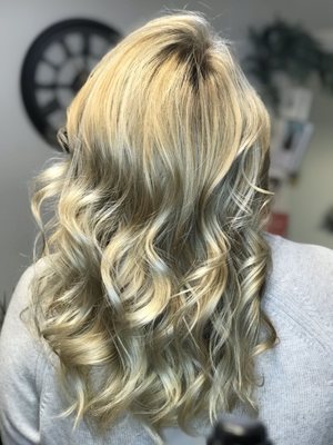 Icy blonde Balyage