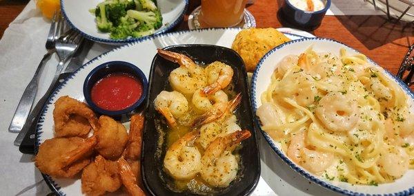 Shrimp Scampi, Shrimp Alfredo