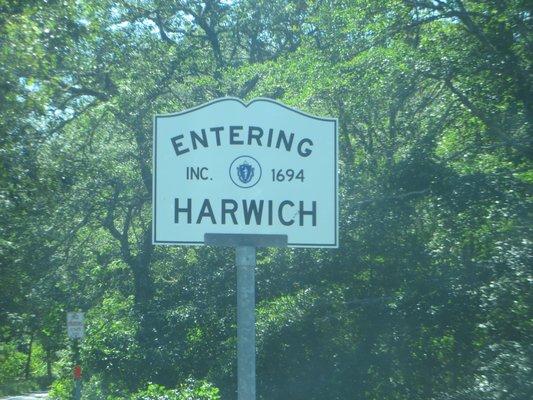 Entering Harwich, Mass. Coming from Orleans.