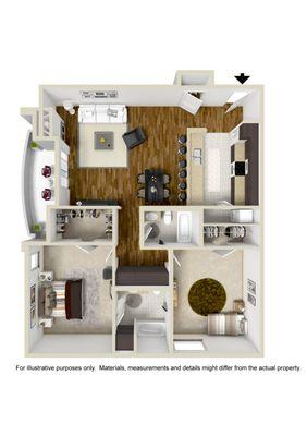 Floor Plan A - 2 Bedroom