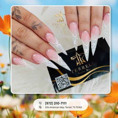 Sizzling summer heat can't handle these icy hot stiletto nails.