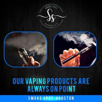 Our vaping products are always on point, get your favorite vapes at smoke spot houston, 20% off deals till 15 march on vape shop katy