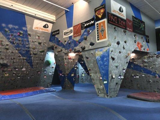 Bouldering area.