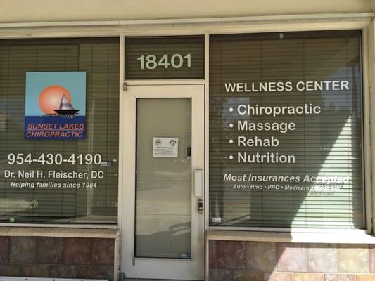 Entrance to the Chiropractor office