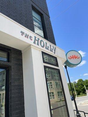 The Holly wine bar that the food truck is located behind.