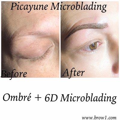 6D Microblading + ombré