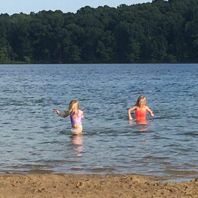 My wonderful daughters enjoying the final day of summer.  School starts again tomorrow!