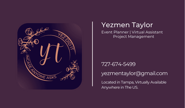 Business card for my company, designed by me.