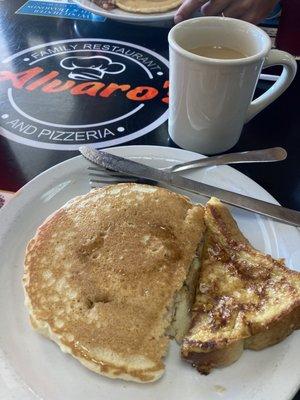 Pancakes and French toast from the sunday all you can eat breakfast buffet $9.99