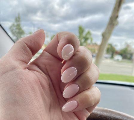 Love the almond shape. Nails done by Mimi