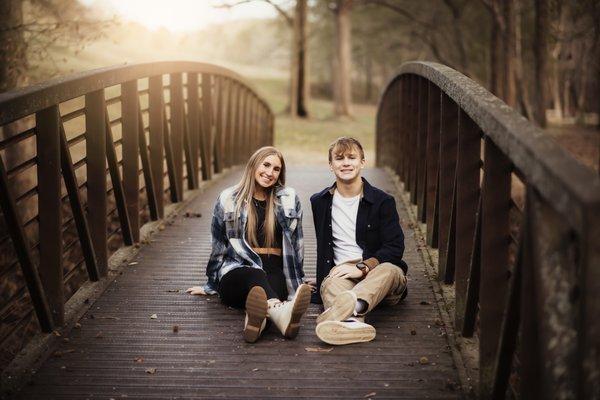 Brother & Sister taken at Williams Mill Park by Jan      Butler Photography