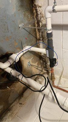 Water powered back up sump pump in I'm finished basement