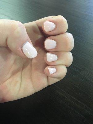 SNS Dip acrylic nails for $35, no manicure