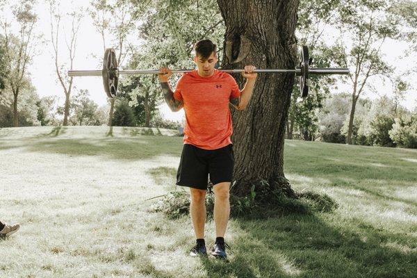 Barbell lunges because sometimes you need all that weight on your shoulders