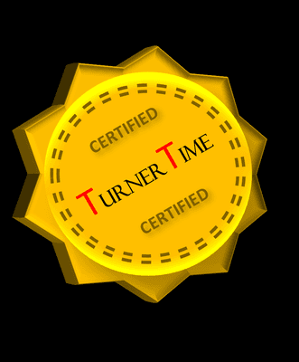 TurnerTime certification stamp