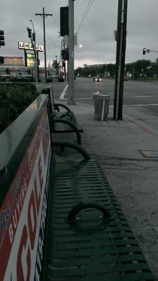 At Carson st. And western bus stop going to carson