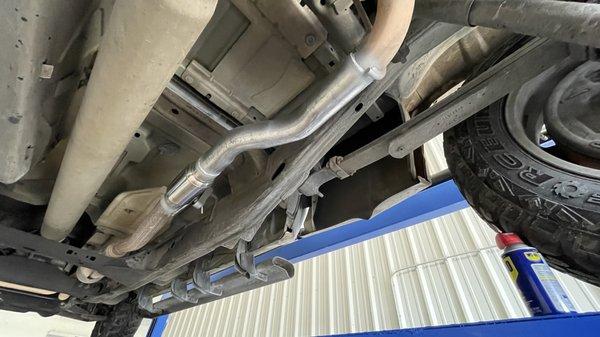 Muffler installation