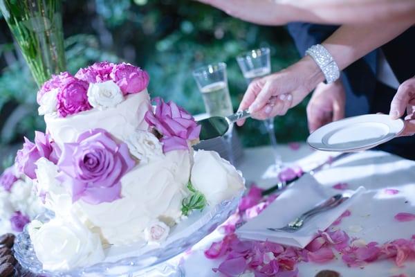 Holly made our cake table perfect, even brought plates of her own make it beautiful!  Time on Film Photography by Charles