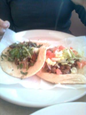 Lengua and Milenesa tacos