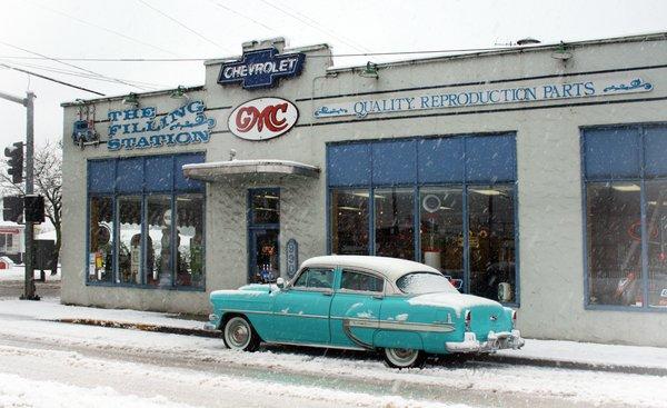 1954 Bel Air 4-Door in the snow!