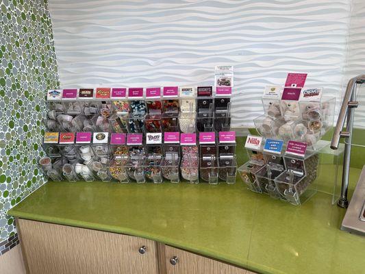 Lots of topping to choose from