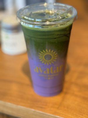 Ube Matcha Latte