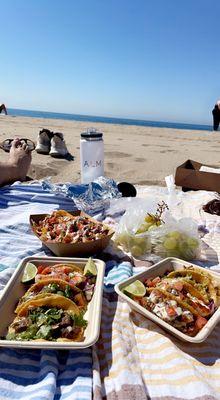 Tacos at the beach!