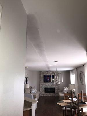 Crack in ceiling repair