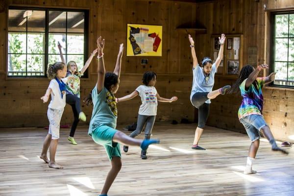 A fun-filled dance activity in the Legacy Lodge