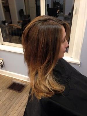 The perfect ombré color by Carrie.