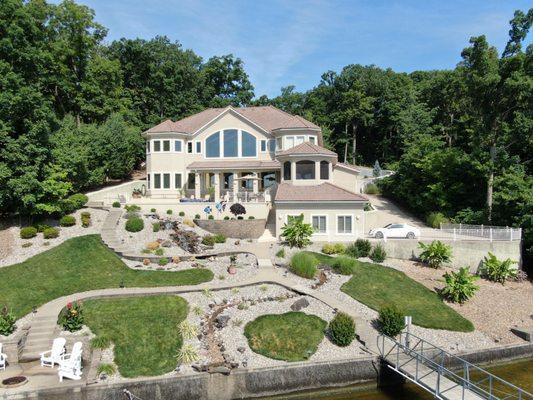 Lake Ozark Luxury Lakefront Home for Sale at The Villages at Shawnee Bend.