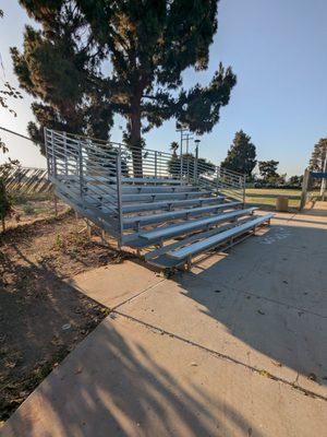 Bleachers by the softball field