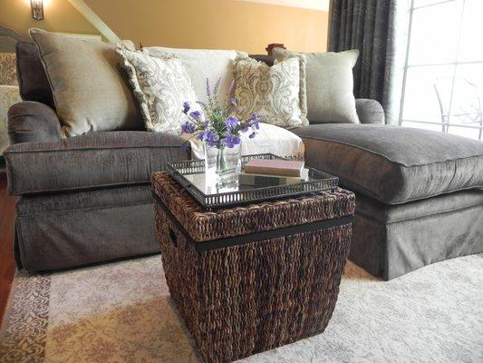 Custom rugs, drapes, and upholstery