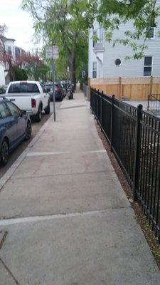 Tony C- Your neighbor's final fence install.