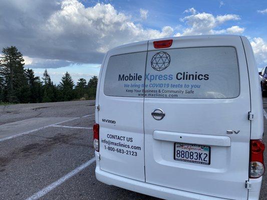 Our mobile clinic van!