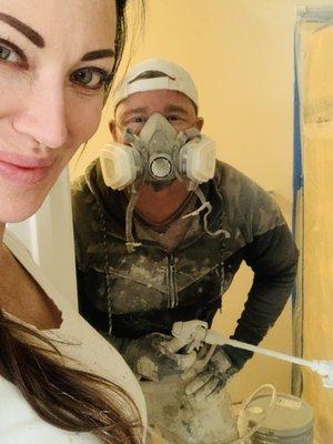 Spraying an Interior