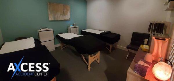 Therapy room.  Including heat, ice, electric stim, Acupuncture and more