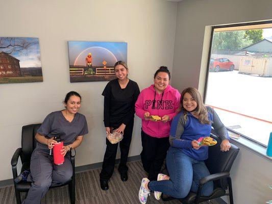 Love the smiles!  We so appreciate our hard working, fun loving team!  Adriana, Vaneza, Natalie and Gisselle