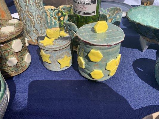 loved these little salt and honey jars! i got the star and moon one