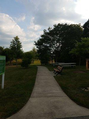 Trails and picnic tables...