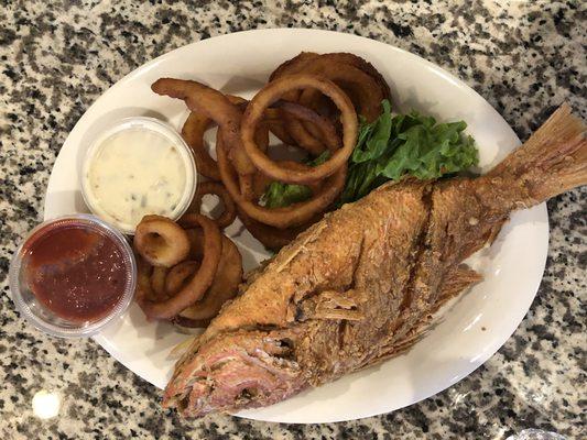 Fried Red Snapper