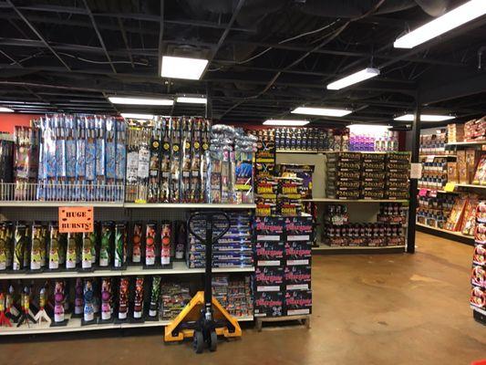 Best place to get fire works cheap. buy one get one .99 big selection