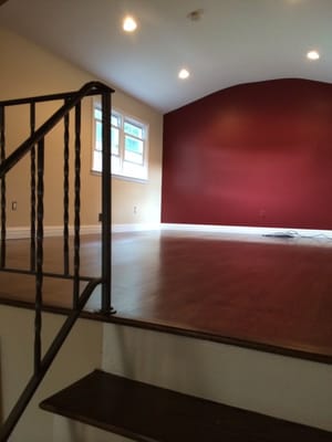 excellent paint job in family room