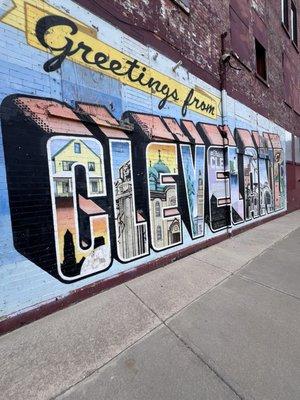 Greetings from Cleveland mural