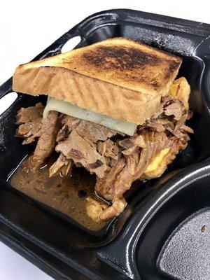 Beef Brisket with Grilled Cheese @ Fork'd Food Truck