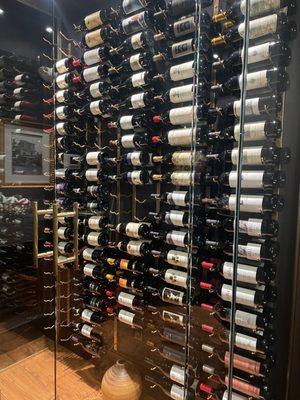 Wine wall. Very pretty