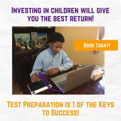 We offer Test Prep along with other online tutoring services.