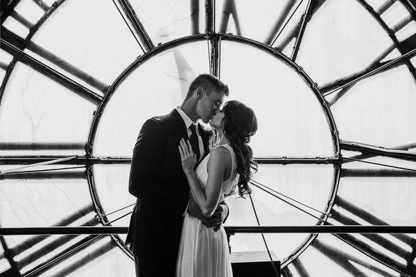 Elopement Photography in magical places, like this Clock Tower!